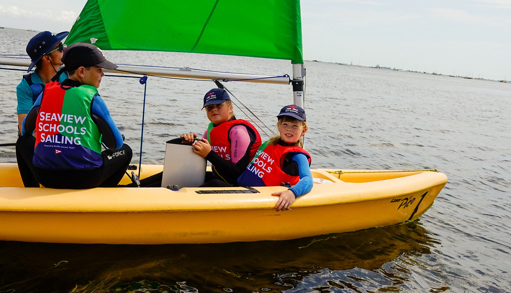Children sailing in 2023