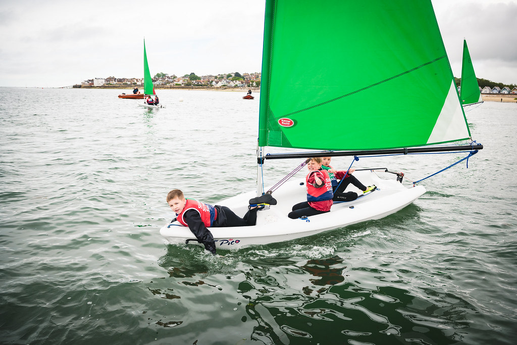 Children at the sailing programme