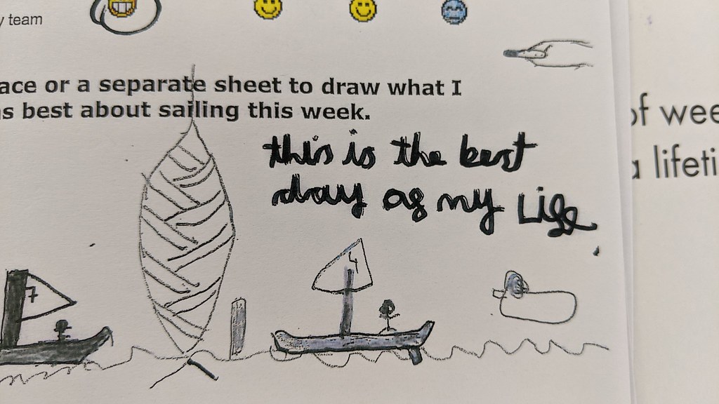 Children at sailing