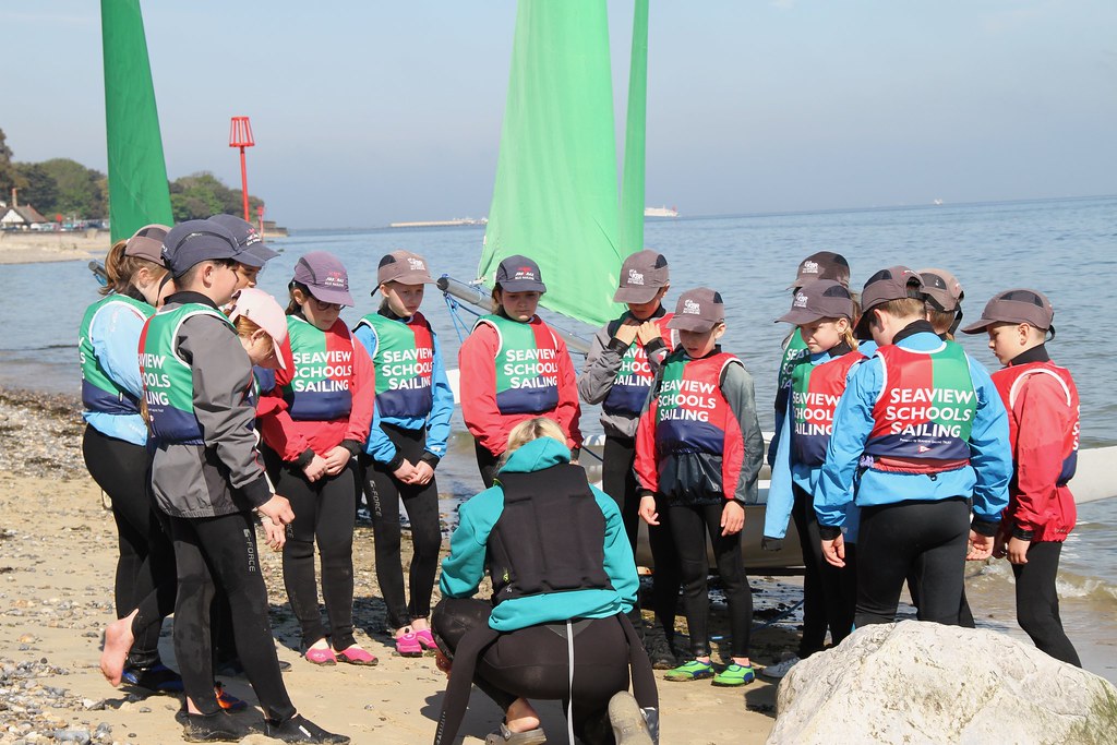 Children sailing on the Isle of Wight
