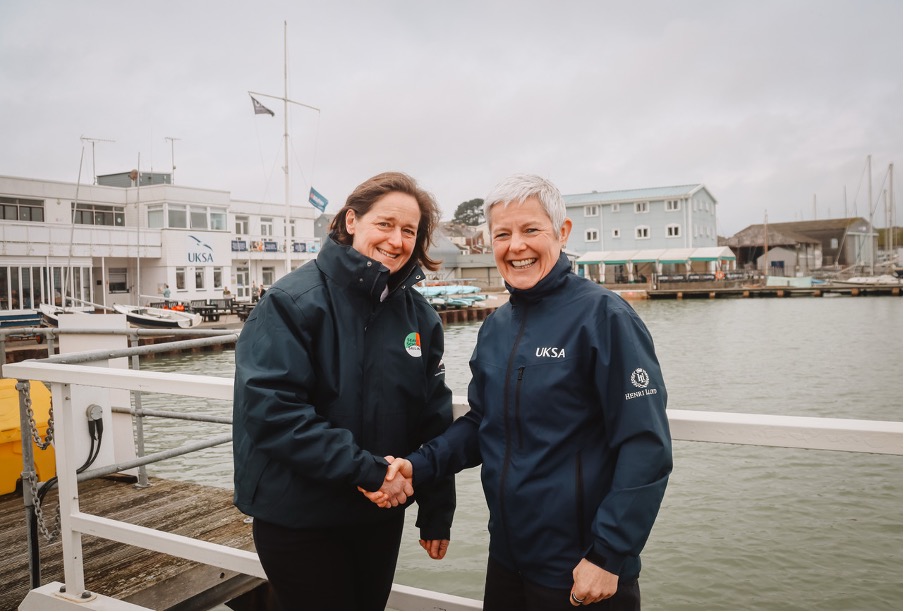 Andrea Minton Beddoes and Catherine Dixon at UKSA